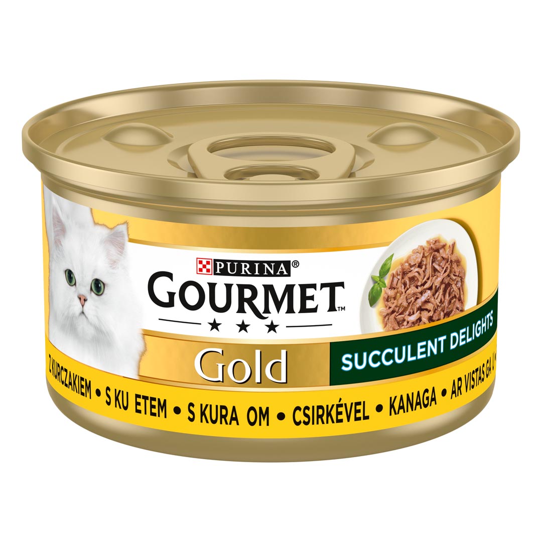 GOURMET® Gold Succulent Delights“ su vištiena | Purina
