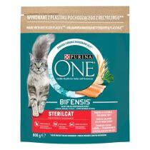 Sausasis kačių ėdalas PURINA ONE® STERILCAT, sudėtyje gausu lašišų