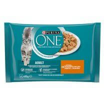 Šlapiasis kačių ėdalas PURINA ONE® ADULT, mini filė padaže, su vištiena