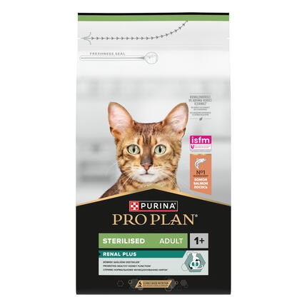 PURINA® PRO PLAN® Sterilised Adult 1+ Renal Plus, gausu lašišų