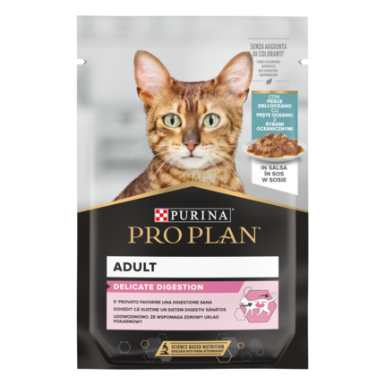 PURINA® PRO PLAN® Adult Delicate Digestion, su vandenyno žuvimi padaže