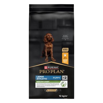 PURINA® PRO PLAN® Large Athletic Puppy, sudėtyje gausu vištienos