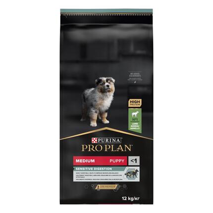 PURINA® PRO PLAN® Medium Puppy, sudėtyje gausu ėrienos