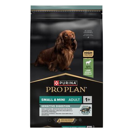 PURINA® PRO PLAN® Small & Mini Adult Dog, sudėtyje gausu ėrienos
