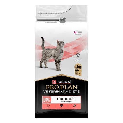 PRO PLAN® VETERINARY DIETS DM St/Ox Diabetes Management™, diabetu sergančioms (Diabetes mellitus), sausas pašaras katėms