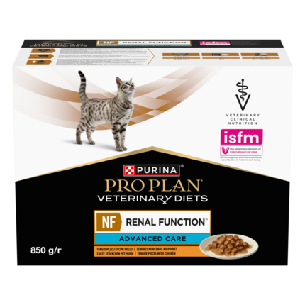 PRO PLAN® VETERINARY DIETS NF Renal Function™ Advanced Care, sergančioms lėtiniu inkstų nepakankamumu, su vištiena