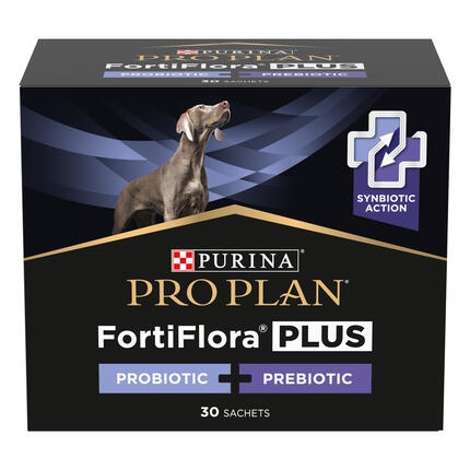 PRO PLAN® FortiFlora® PLUS probiotikas ir prebiotikas šunims