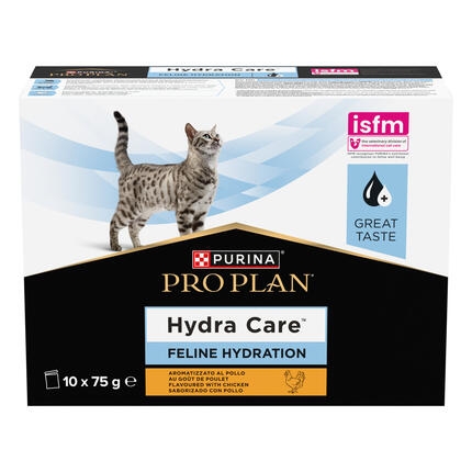 PRO PLAN® HC Hydra Care, padedantis palaikyti kačių hidrataciją, vištienos skonio