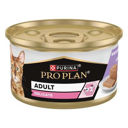 PURINA® PRO PLAN® Adult Delicate Digestion, putėsiai gausu kalakutienos