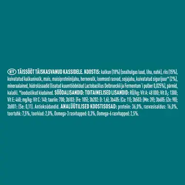 Sausasis kačių ėdalas PURINA ONE® SENSITIVE, sudėtyje gausu kalakutienos ir ryžių