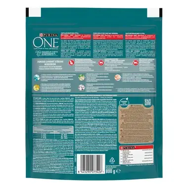 Sausasis kačių ėdalas „Purina ONE® STERILCAT“, sudėtyje gausu vištienos