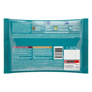 Šlapiasis kačių ėdalas PURINA ONE® SENIOR 7+, mini filė padaže, su vištiena ir šparaginėmis pupelėmis bei su jautiena ir mork