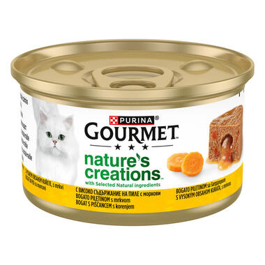 GOURMET™ Nature's Creations Mousse with Gravy Heart su vištiena