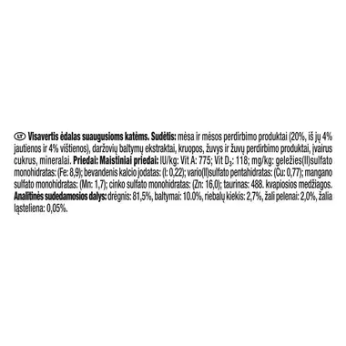 PURINA GOURMET® GOLD DOUBLE PLEASURE, visavertis šlapiasis ėdalas suaugusioms katėms, su jautiena ir vištiena, 85 g skardinė