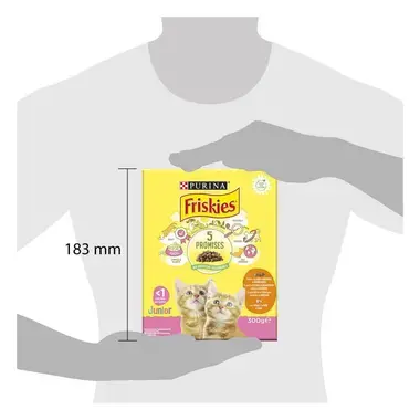 FRISKIES® JUNIOR ėdalas kačiukams su vištiena ir daržovėmis 300g