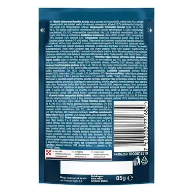 PURINA GOURMET® PERLE Mini Fillets — visavertis šlapiasis ėdalas suaugusioms katėms, su žvėriena ir daržovėmis, 85g maišelis