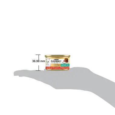 PURINA GOURMET® GOLD Savoury Cake šlapiasis kačių ėdalas su jautiena ir pomidorais, 85g skardinė