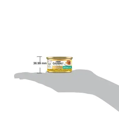 PURINA GOURMET® GOLD Savoury Cake šlapiasis kačių ėdalas su vištiena ir morkomis, 85g skardinė