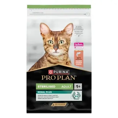 PURINA® PRO PLAN® Sterilised Adult 1+ Renal Plus, gausu lašišų