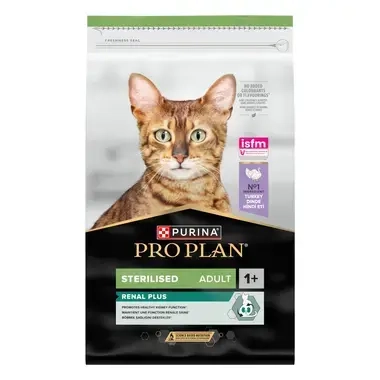 PURINA® PRO PLAN® Sterilised Adult 1+ Renal Plus, gausu kalakutienos