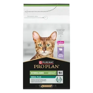 PURINA® PRO PLAN® Sterilised Adult 1+ Renal Plus, gausu kalakutienos