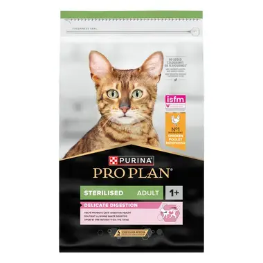 PURINA® PRO PLAN® Sterilised Adult 1+ Delicate Digestion, gausu vištienos