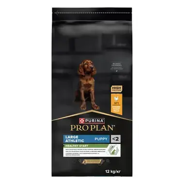 PURINA® PRO PLAN® Large Athletic Puppy, sudėtyje gausu vištienos