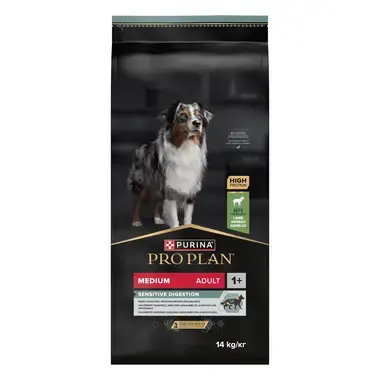 PURINA® PRO PLAN® Medium Adult Dog, sudėtyje gausu ėrienos