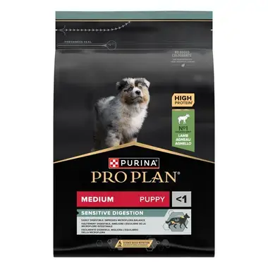 PURINA® PRO PLAN® Medium Puppy, sudėtyje gausu ėrienos
