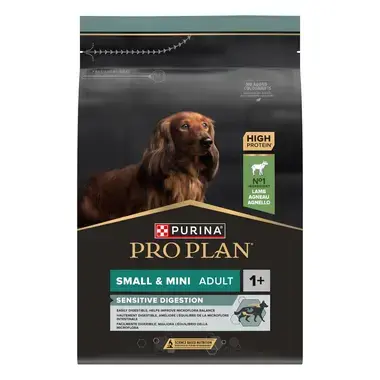 PURINA® PRO PLAN® Small & Mini Adult Dog, sudėtyje gausu ėrienos