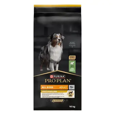 PURINA® PRO PLAN® All sizes Adult Dog Light/Sterilised, sudėtyje gausu ėrienos