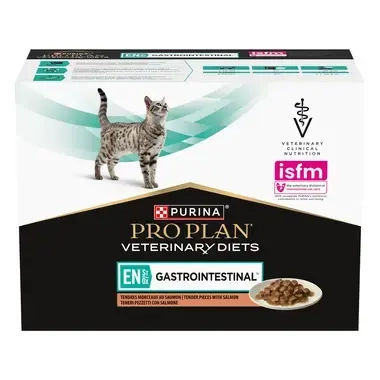 PURINA® PRO PLAN® VETERINARY DIETS EN St/Ox Gastrointestinal™, virškinimo sistemai palaikyti, su lašiša padaže
