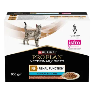 PRO PLAN® VETERINARY DIETS NF Renal Function™ Advanced Care, sergančioms lėtiniu inkstų nepakankamumu, su lašiša