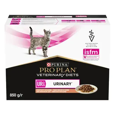 PRO PLAN® VETERINARY DIETS UR St/Ox Urinary™, šlapimo sistemos sveikatai palaikyti, su lašiša padaže