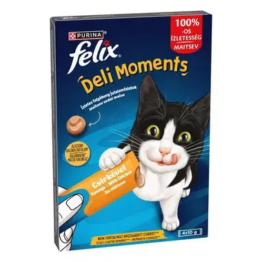 FELIX Deli Moments ėdalo papildas suaugusioms katėms su vištiena 4x10g