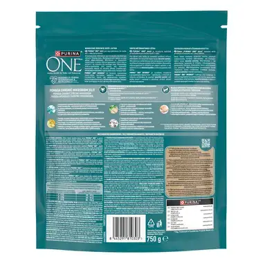 Sausasis kačių ėdalas PURINA ONE® ADULT, sudėtyje gausu vištienos