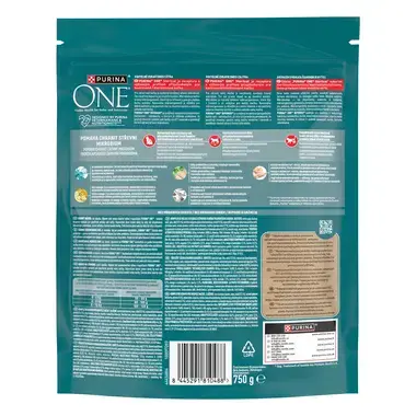 Sausasis kačių ėdalas „Purina ONE® STERILCAT“, sudėtyje gausu vištienos