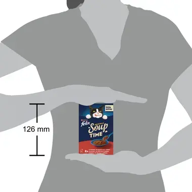 FELIX Soup Time Original Farm Selection ėdalo papildas suaugusioms katėms 6x48g