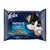 FELIX FANTASTIC Fish Selection visavertis šlapiasis ėdalas suaugusioms katėms drebučiuose 4x85g